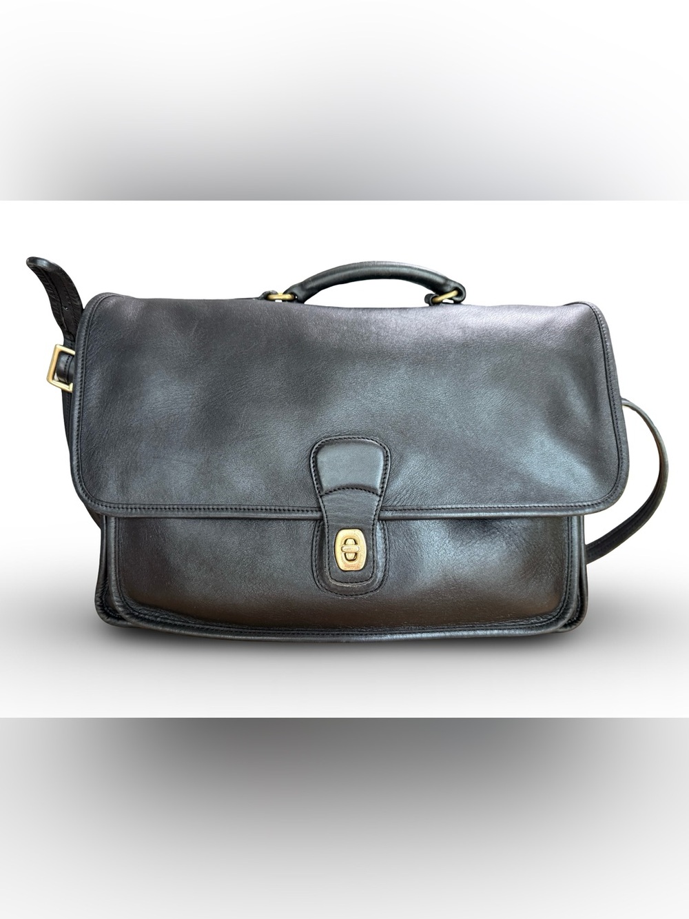 Vintage Coach Metropolitan 5180 Briefcase Jet Black